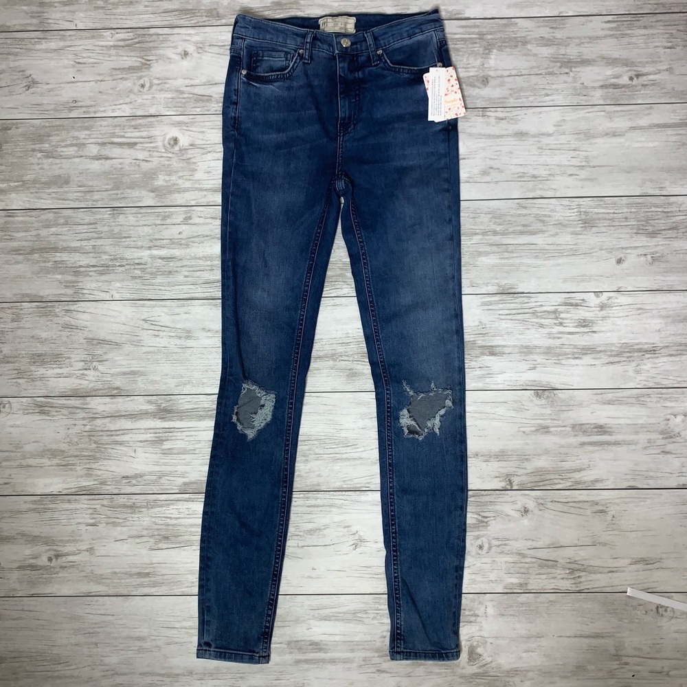 Free People High Rise Busted Skinny Jeans 26 NWT - Picture 6 of 6